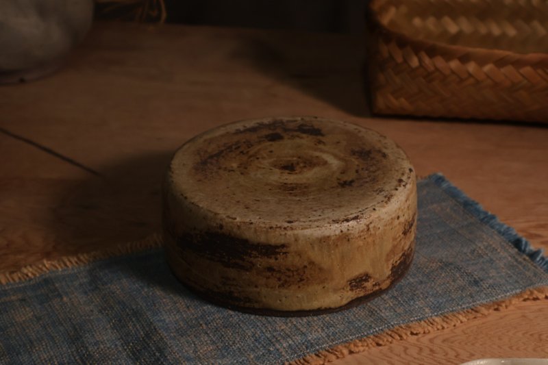 大地之色-高皿 - 茶具/茶杯 - 陶 咖啡色