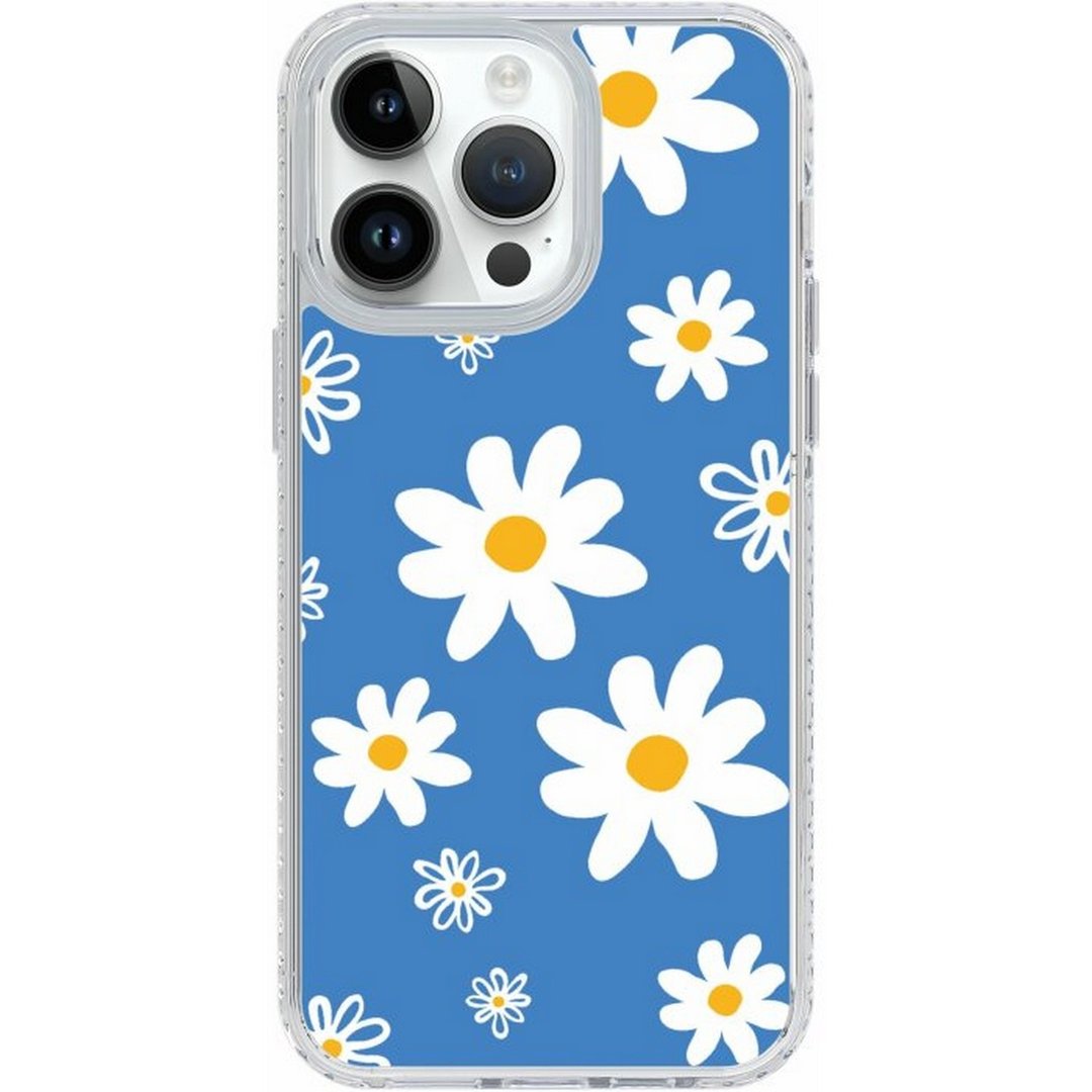 创意系列午夜洋甘菊 iPhone16 SamsungS25气垫标准防摔镜面手机壳 - 手机壳/手机套 - 塑料 多色