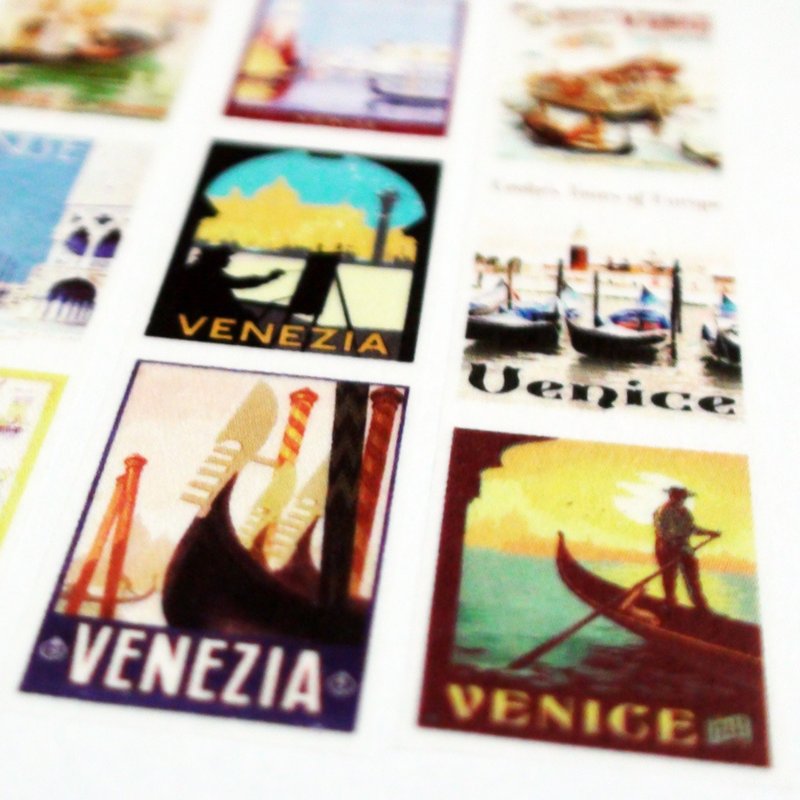 分装纸胶带 怀旧威尼斯 - 纸胶带 - 纸 