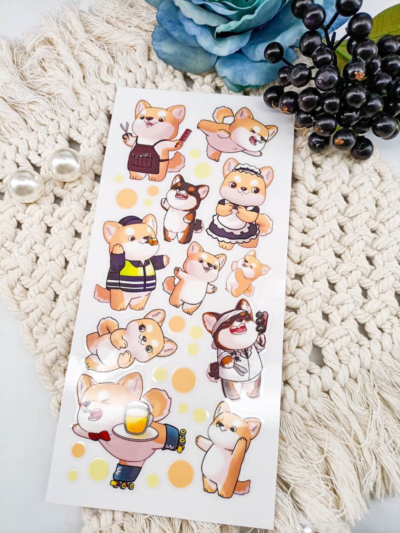 ME217_10 / 轉印貼紙 - 贴纸 - 塑料 多色