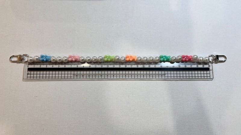 定制熊熊+珍珠白 手机背带手机挂绳手机壳防摔链 - 手机配件 - 塑料 多色