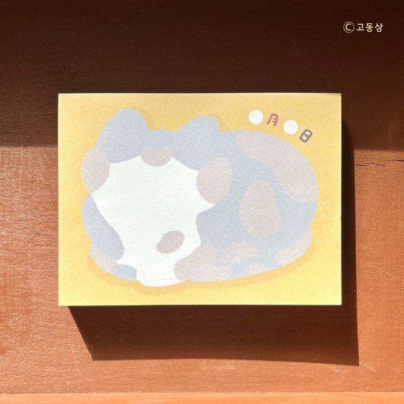 Godongsang l Memo Pad - Cat's Note (猫咪笔记) - 便条纸/标签贴 - 纸 黄色