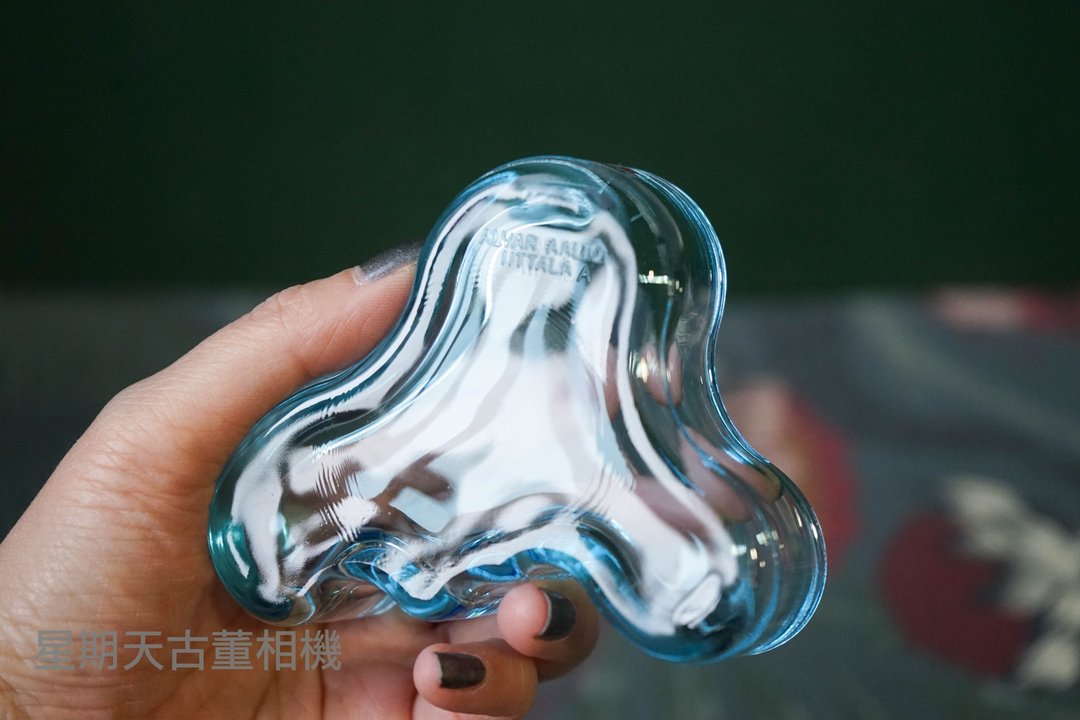 Iittala 绝版品 Aalto malja 系列 湖泊造型小盘malja-浅蓝 建筑 - 摆饰 - 其他材质 蓝色