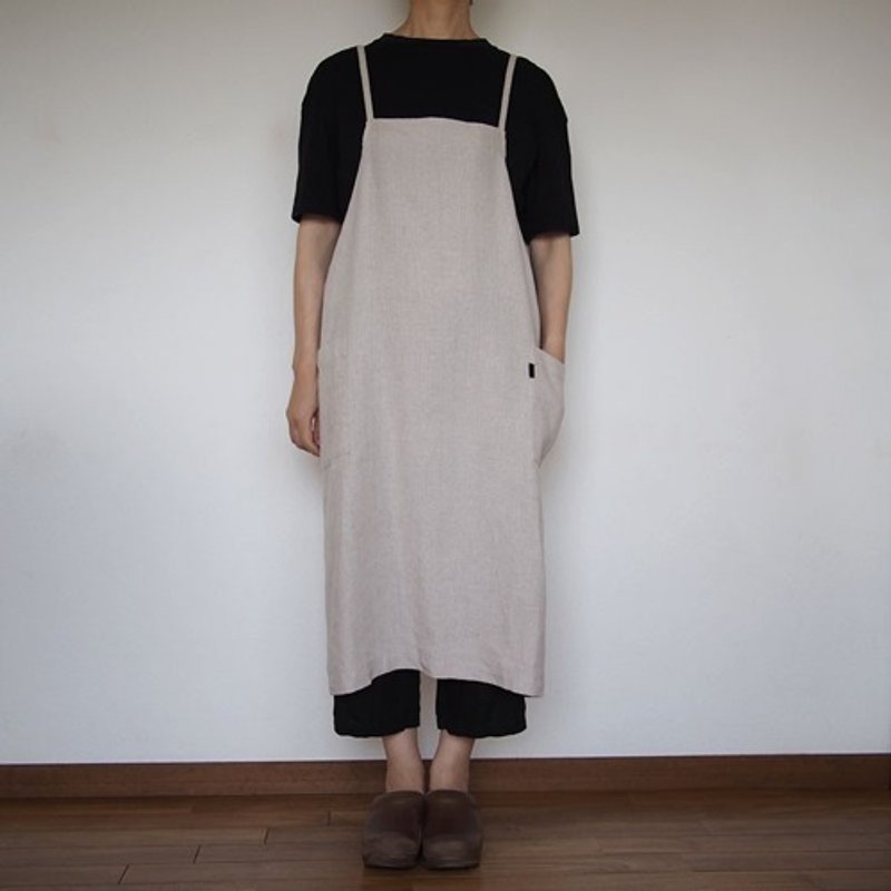 Pinkoi 代购 -  订制休闲围裙麻天然 - 围裙 - 棉．麻 