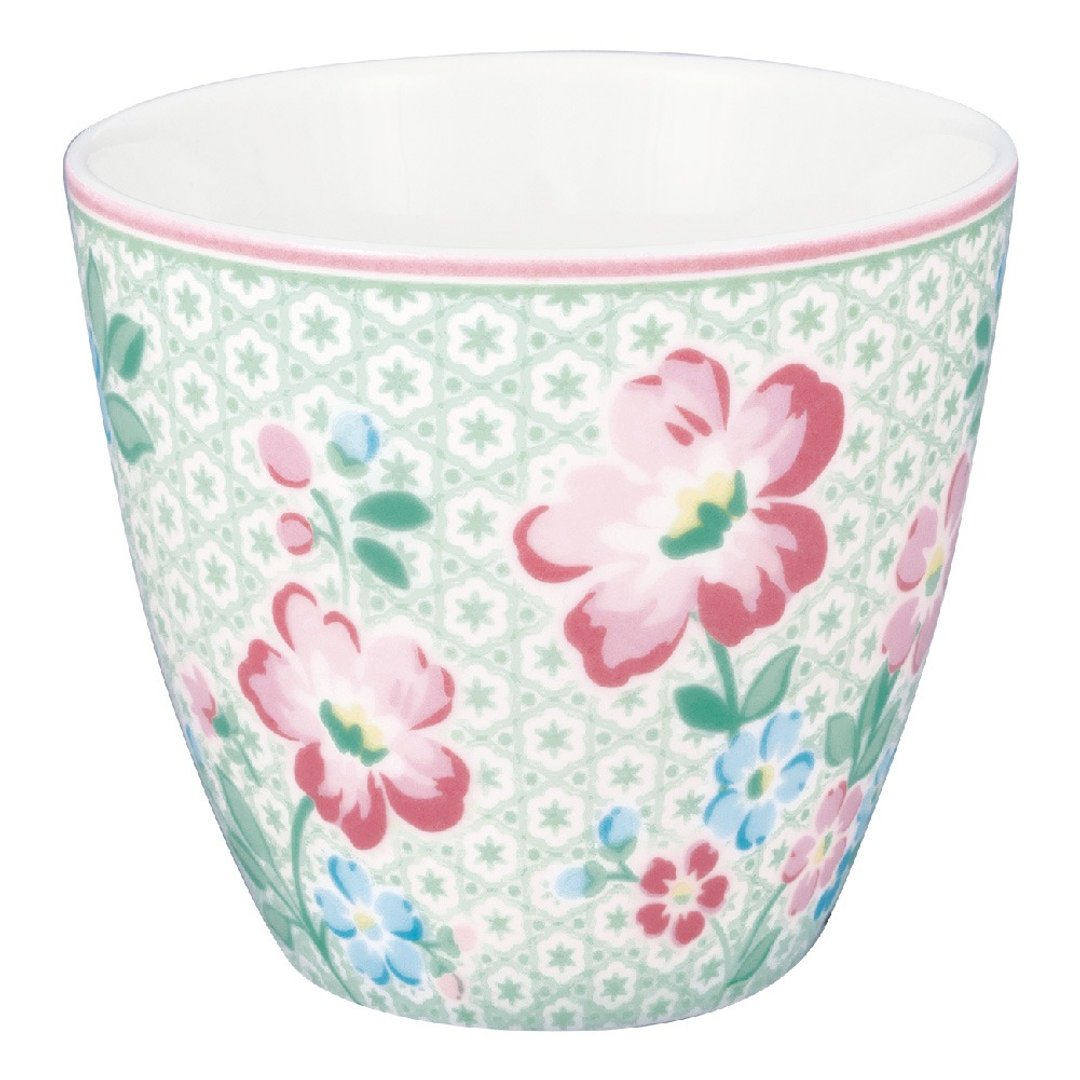 【2件888】丹麦GreenGate Athea mint 拿铁杯 - 咖啡杯/马克杯 - 瓷 多色
