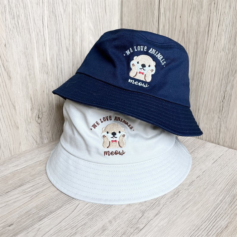 Meow 洗面水濑渔夫帽 - 帽子 - 其他材质 蓝色