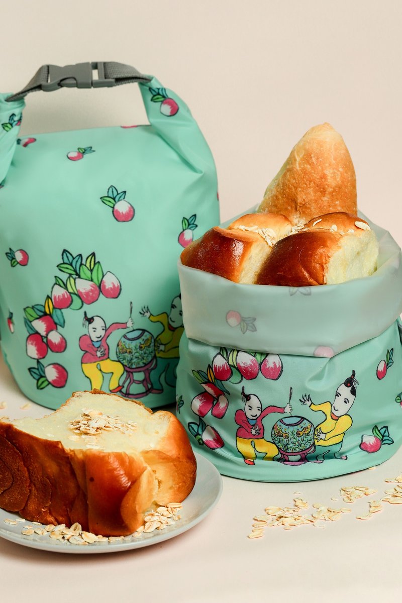 吴李玉哥 丰年祭 环保食物袋 - 便当盒/饭盒 - 防水材质 绿色