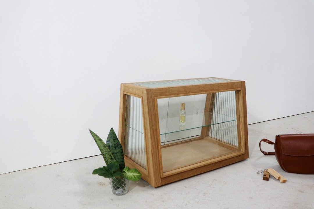实木展示柜 | 点心柜 | 海棠花.平条 玻璃橱窗 - 其他家具 - 木头 