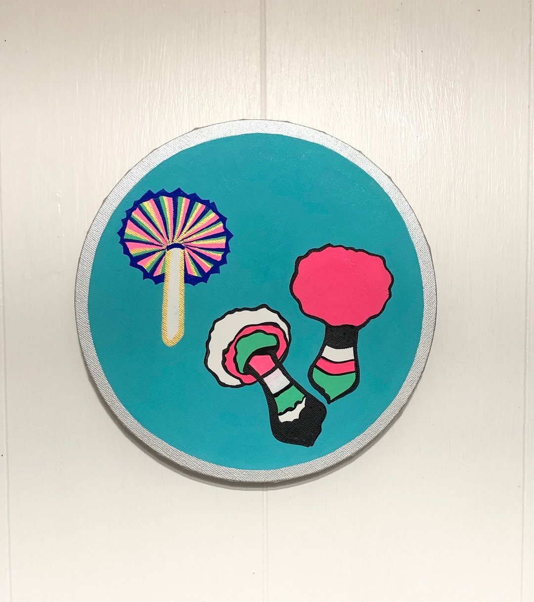 【蘑菇和我系列】Pechi Pechi - 海报/装饰画/版画 - 其他材质 蓝色