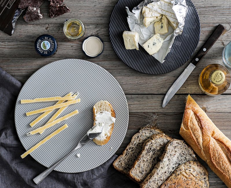 韩国制 TACKAON 斜纹餐盘 -Plate 2,3,4,5 - 盘子/餐盘/盘架 - 瓷 红色