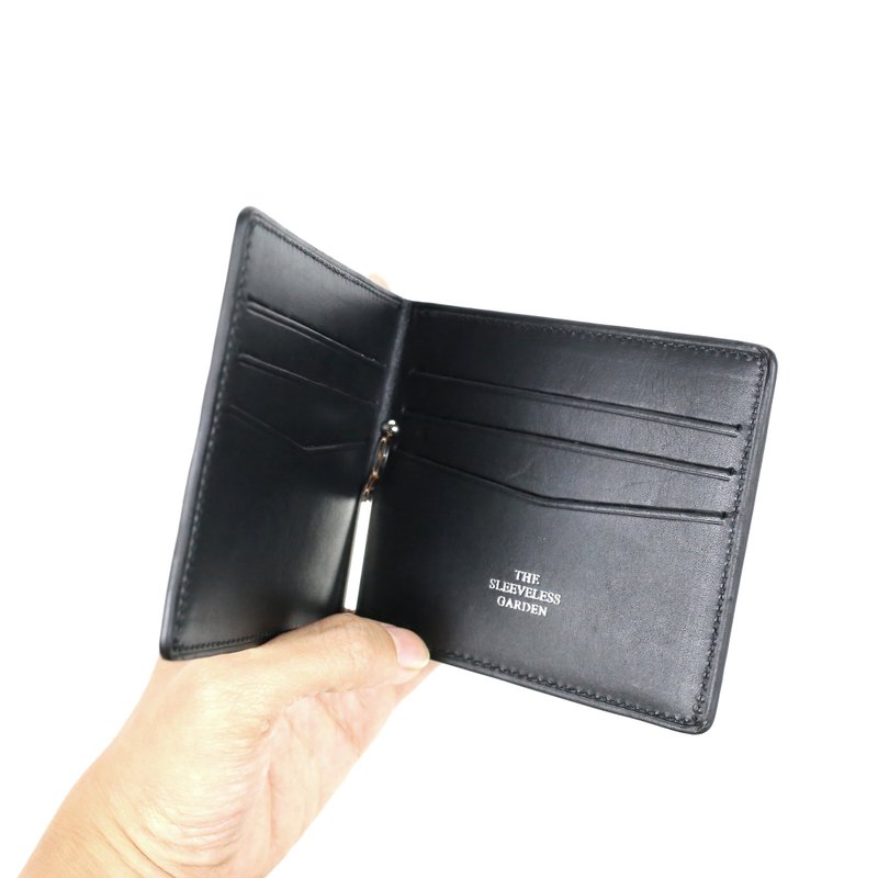 Money clip /Black - 皮夹/钱包 - 真皮 黑色