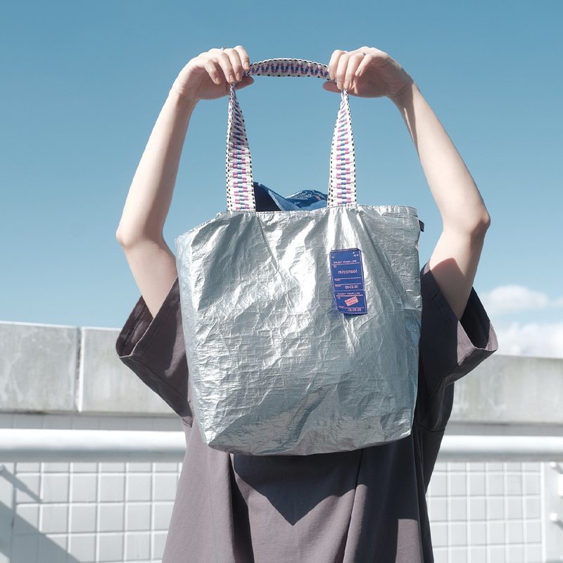 【微瑕特惠】Miyansol韩国皱皱托特包(长背带)/有吊牌 - 侧背包/斜挎包 - 纸 卡其色