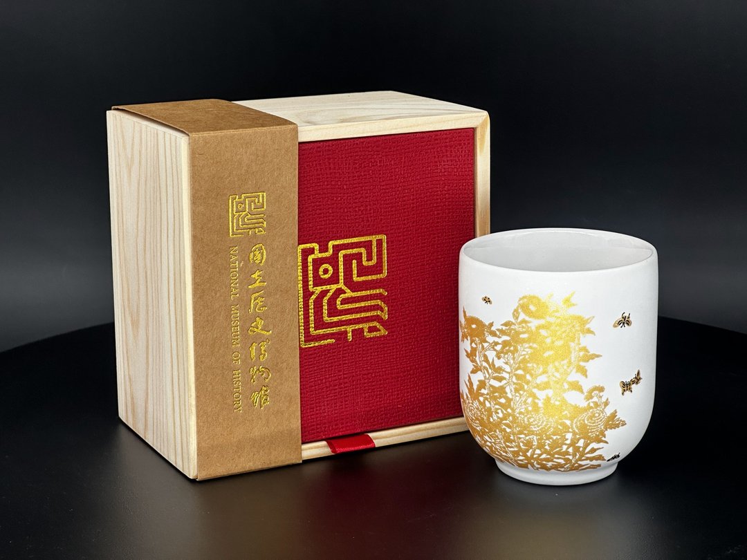 【ViREO】常玉灿若繁华 丽致单杯松木礼盒组 晶霜白 | 历史博物馆 - 茶具/茶杯 - 瓷 多色