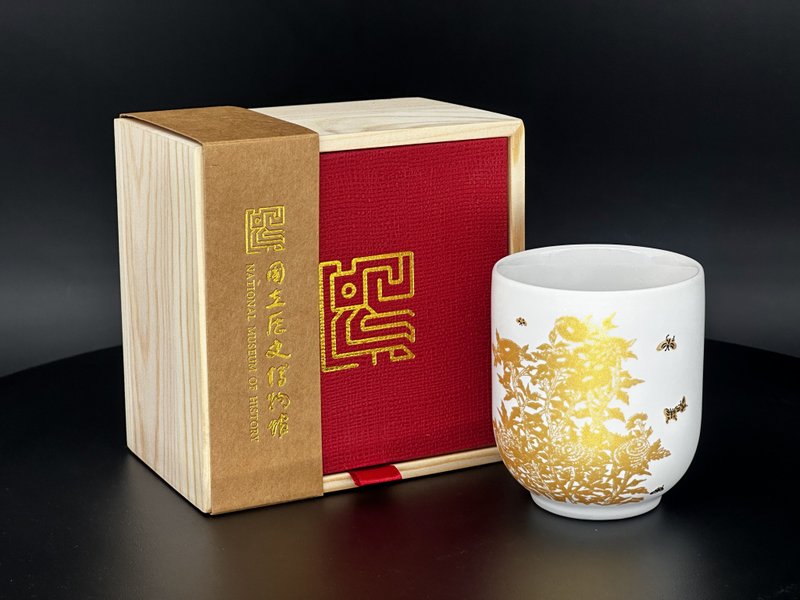 【ViREO】常玉灿若繁华 丽致单杯松木礼盒组 晶霜白 | 历史博物馆 - 茶具/茶杯 - 瓷 多色