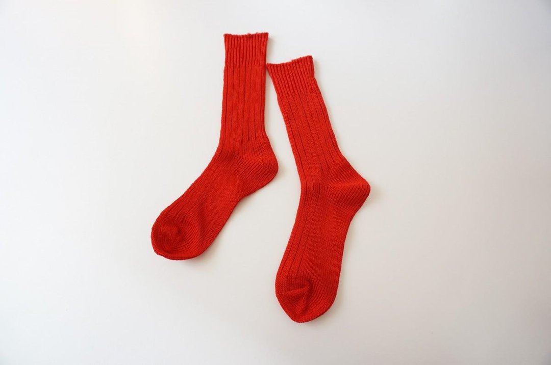 Linen 100% original socks RED - 袜子 - 棉 红色