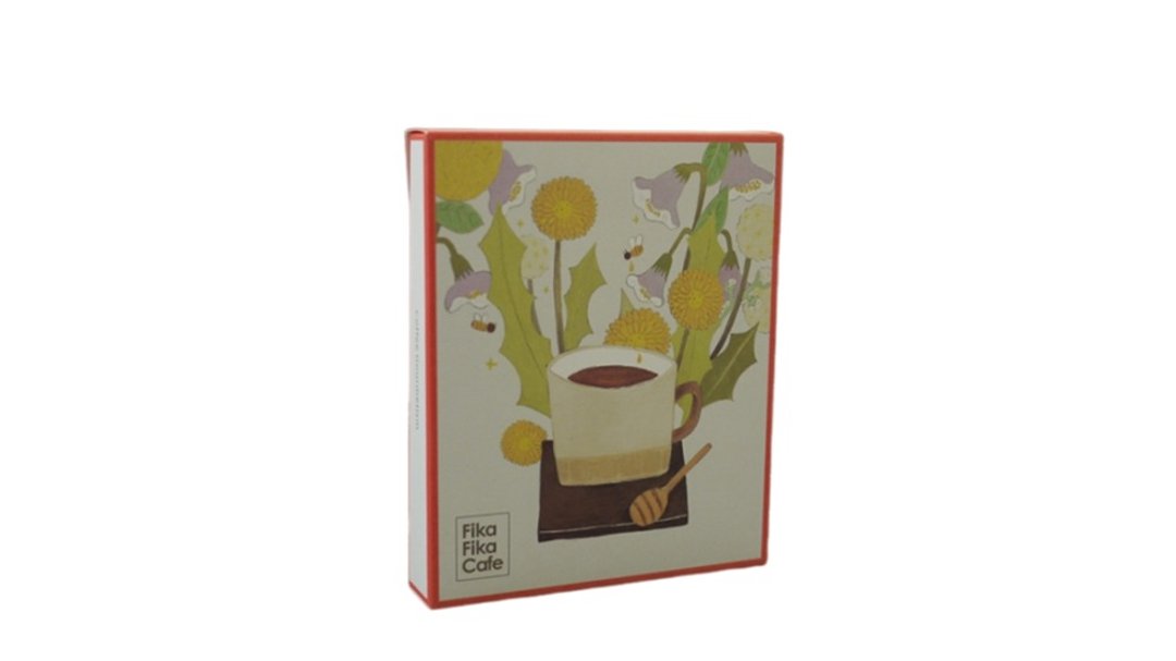 综合豆款 挪威的森林 - FikaFikaCafe X 插画家米力 挂耳包 2 入组 - 咖啡 - 新鲜食材 咖啡色