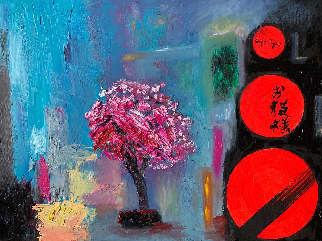 室内绘画网络春天樱花艺术さくら原画风景 - 墙贴/壁贴 - 其他材质 多色