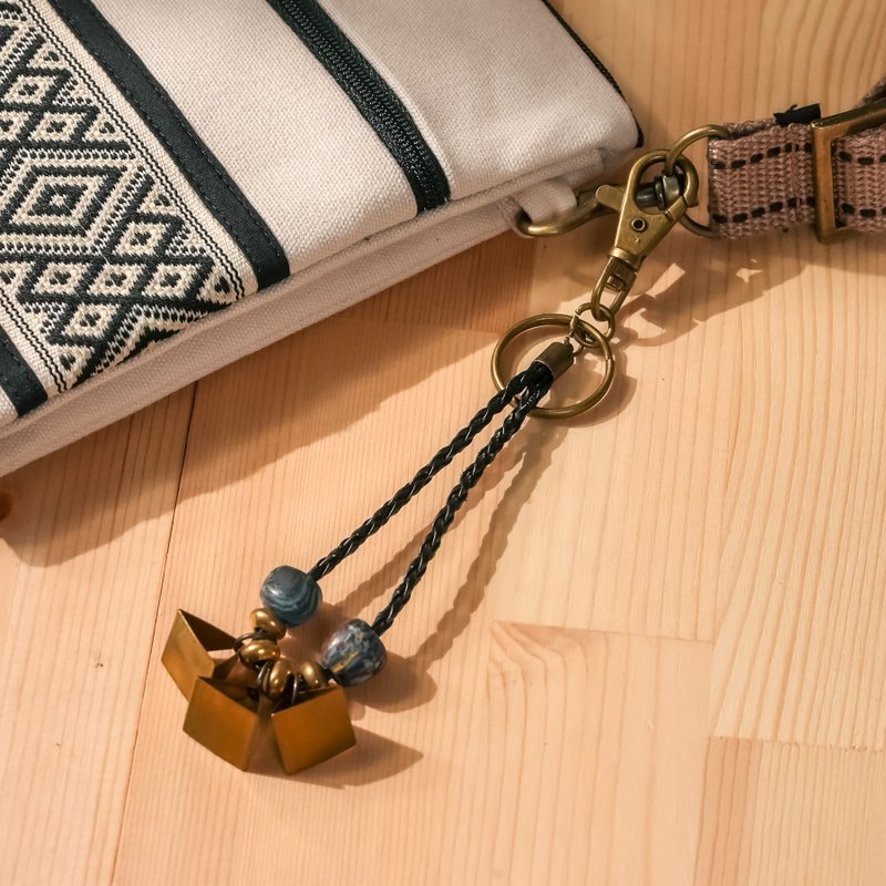 【原风艺站】神秘之声钥匙圈 | 原住民 族服 台湾印象 - 钥匙链/钥匙包 - 其他金属 咖啡色