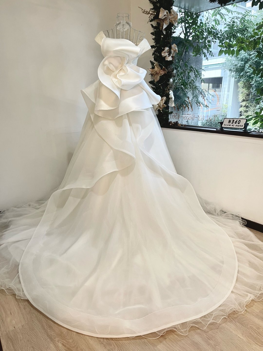 Lulian Original Mikado Changeable Back Ribbon Train with Wedding Accessory Wedding Back Ribbon - 其他 - 聚酯纤维 