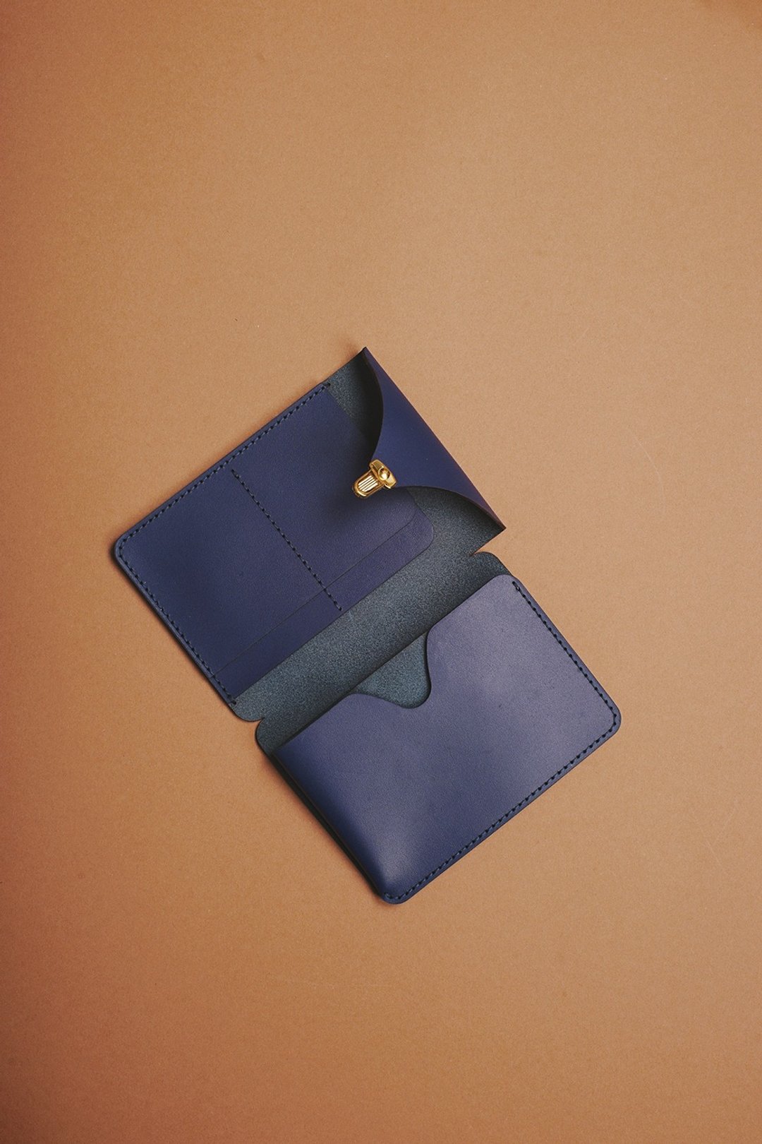 植鞣皮护照包 fete 藏青色  passport case - 皮件 - 真皮 蓝色