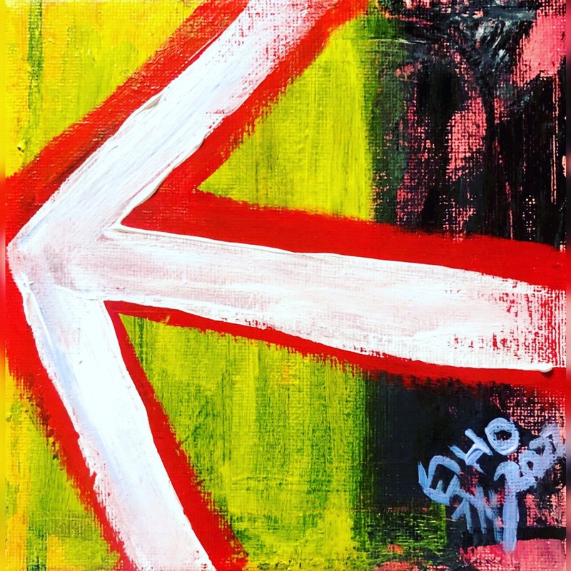 压克力画作 - I am here - 海报/装饰画/版画 - 棉．麻 多色