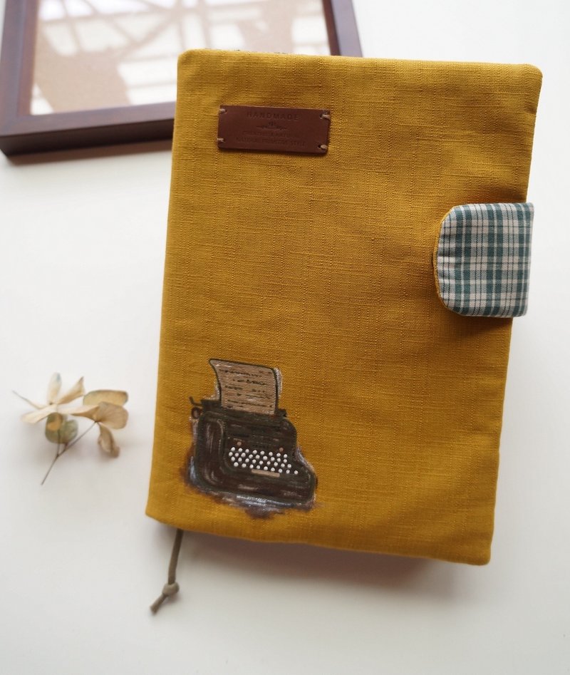 客订手绘打字机手帐书衣/适A5/25K书本 - 其他 - 棉．麻 多色