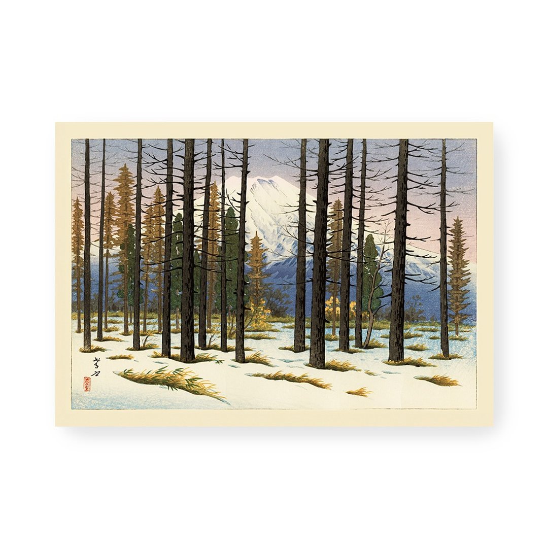【艺术挂画】伊藤孝之 Itō Takashi 一 来自山中的富士山 - 海报/装饰画/版画 - 纸 