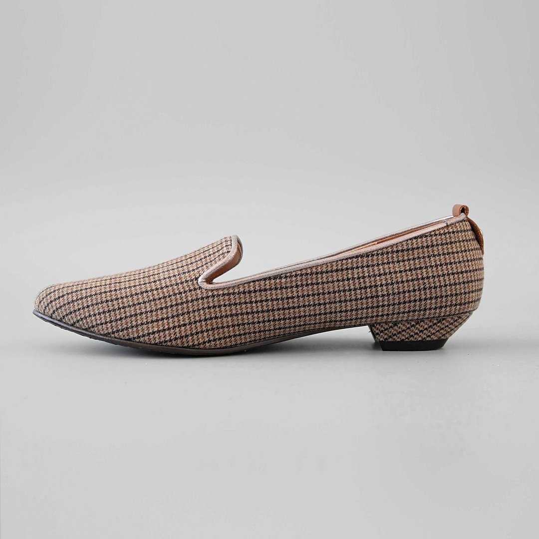 Grid Loafers(低跟) 英伦系 | WL - 女款牛津鞋/乐福鞋 - 棉 多色