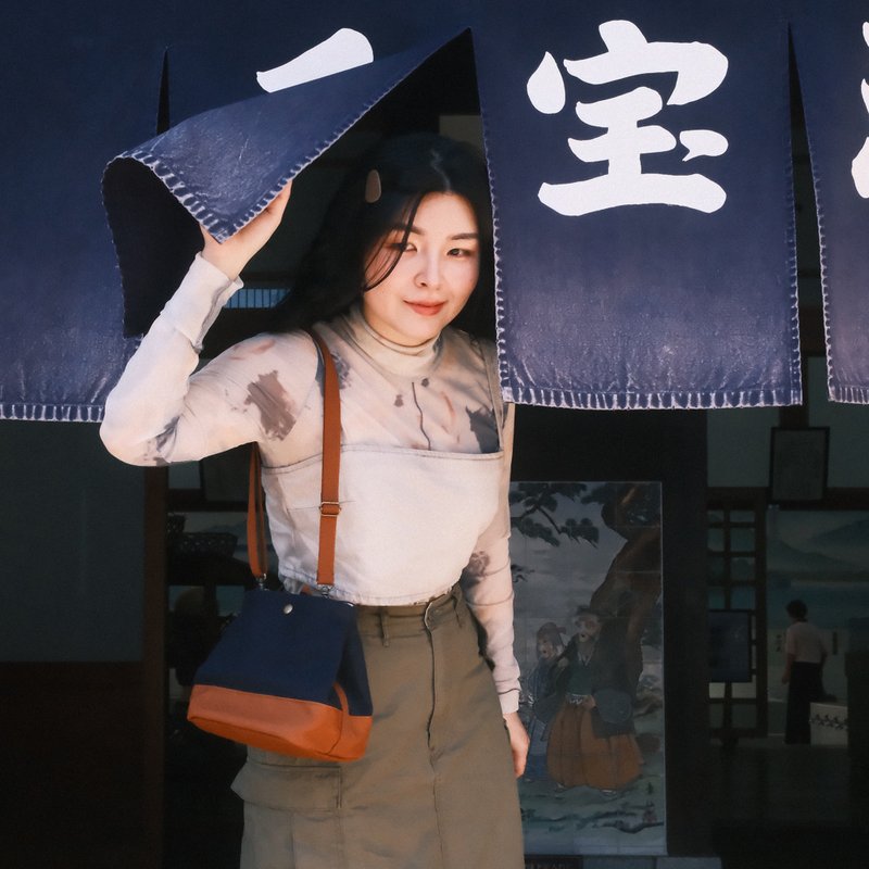 帆布小水桶包2.0(双背带) - 手提包/手提袋 - 棉．麻 多色