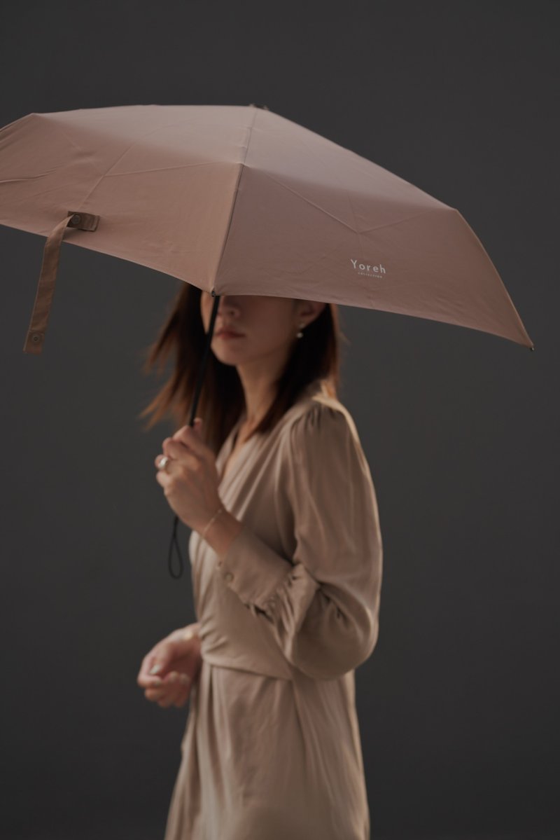 【旷野系列】轻量省力自动伞 暖煦棕 晴雨两用 防晒 防水 - 雨伞/雨衣 - 防水材质 咖啡色