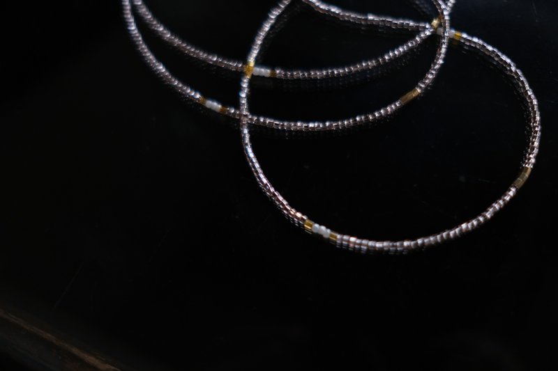 A Pure Person /  香槟 / 日本珠 多用途口罩链 - 长链 - 玻璃 