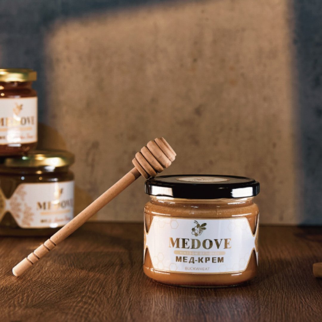 Medove 荞麦蜂蜜(400G/罐)  (乌克兰进口天然蜂蜜) - 蜂蜜/黑糖 - 新鲜食材 