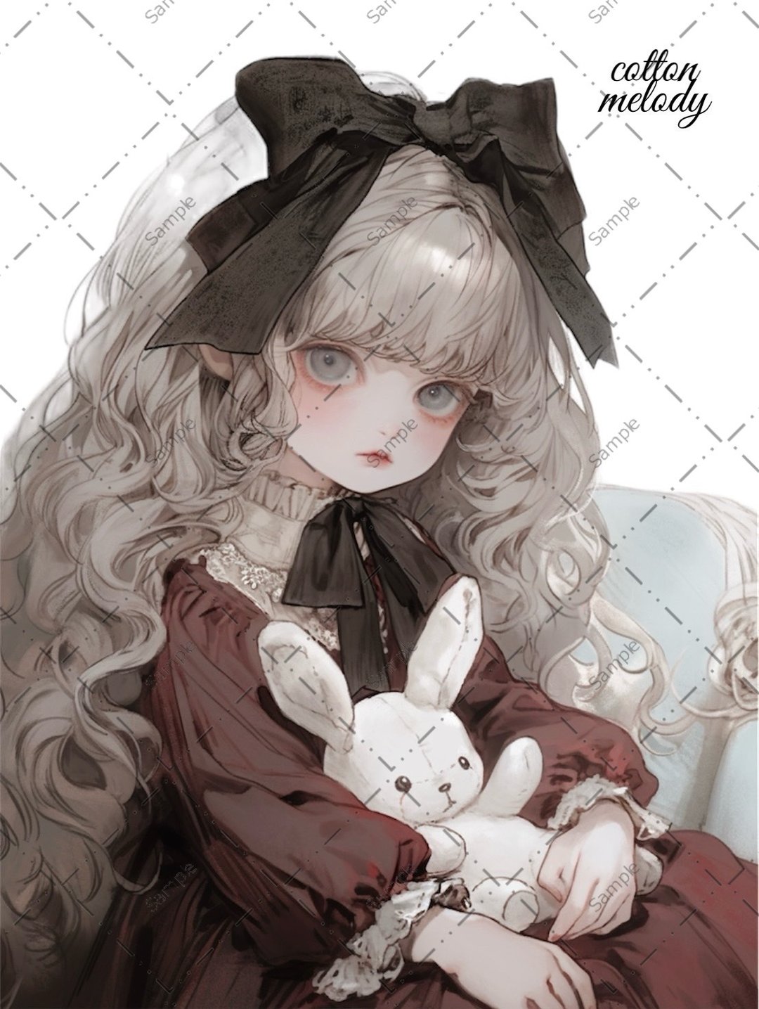 original sticker no.97 人物贴纸 原创贴纸 人物贴纸 女孩贴纸 原创人物贴纸 - 贴纸 - 纸 