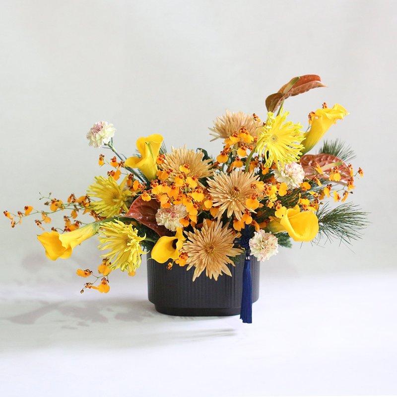 【瑶光】春节盆花/ 双北限定 - 干燥花/捧花 - 植物．花 橘色