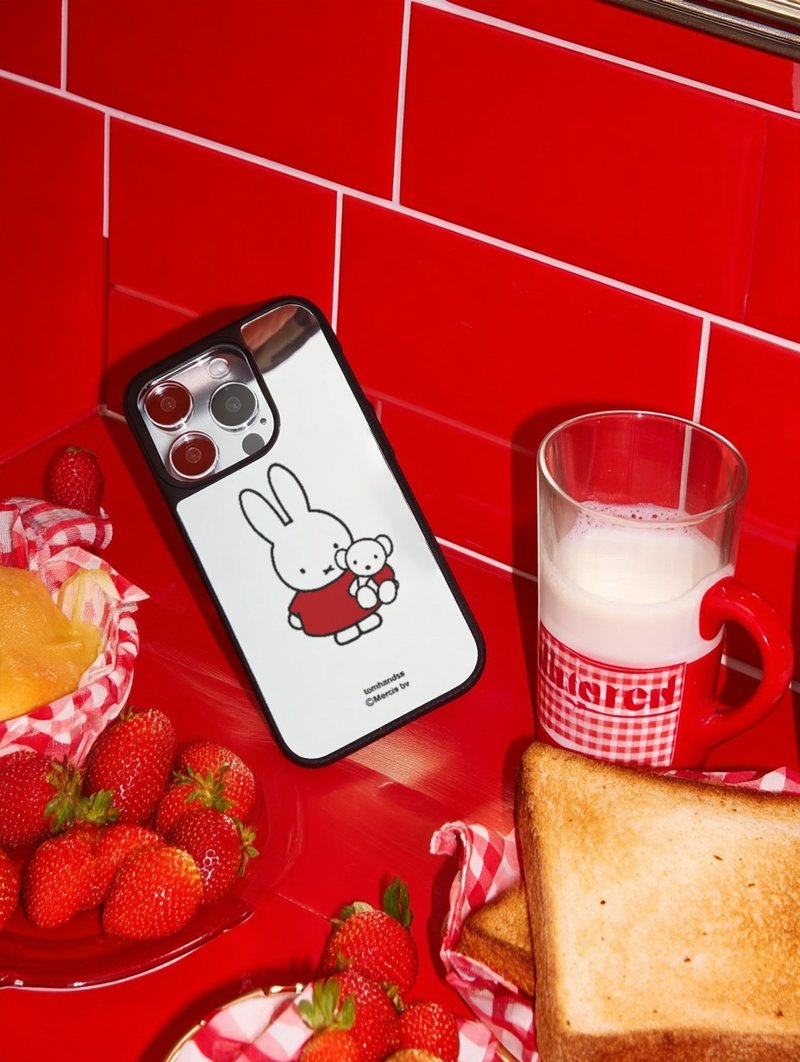 【Pinkoi x miffy】The Classic miffy镜面MagSafe手机壳 - 手机壳/手机套 - 其他材质 