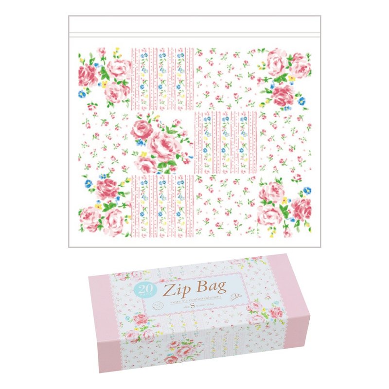 Aimez le style夹链袋-S碎花拼布<A00552> - 收纳用品 - 塑料 多色