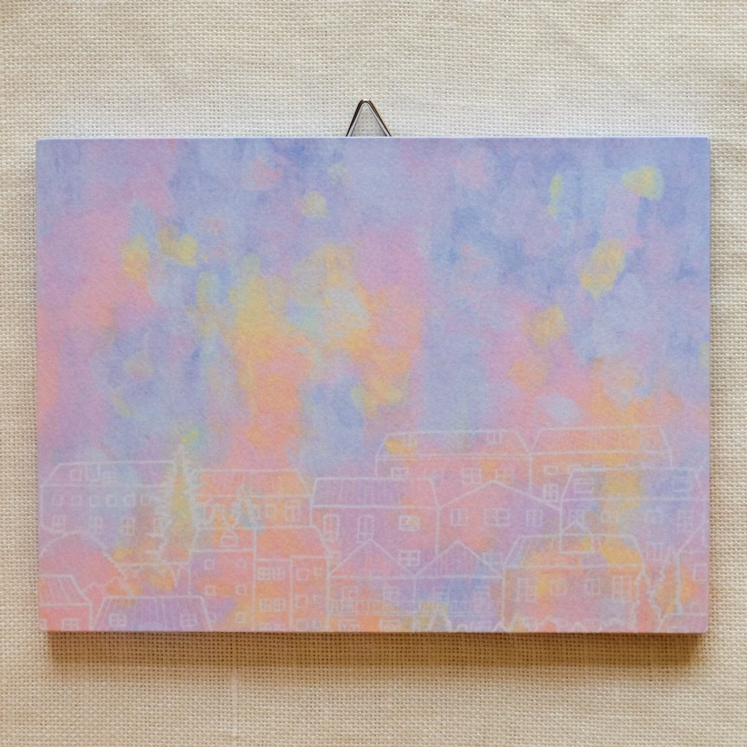 3:4Art panel No.39 / Town color - 海报/装饰画/版画 - 纸 多色