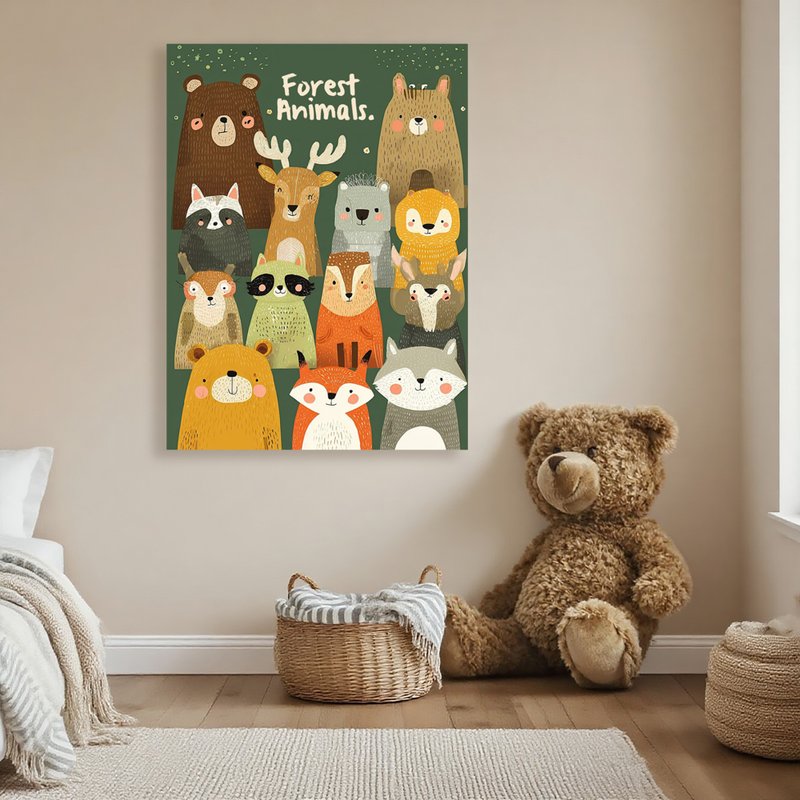 5070北欧风-无框画 | 装饰画 | 鲸鱼| 挂画 |儿童房挂画 | 入厝礼 - 海报/装饰画/版画 - 其他材质 多色