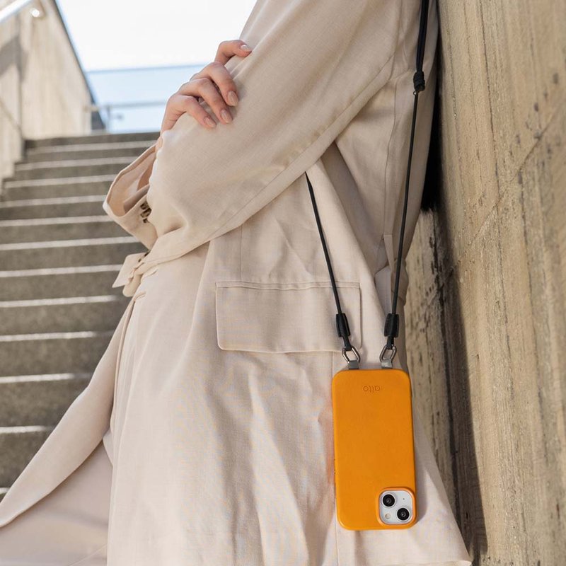 4mm 减压挂绳 - 包装减量【不含手机扩 - 挂绳/吊绳 - 真皮 黑色