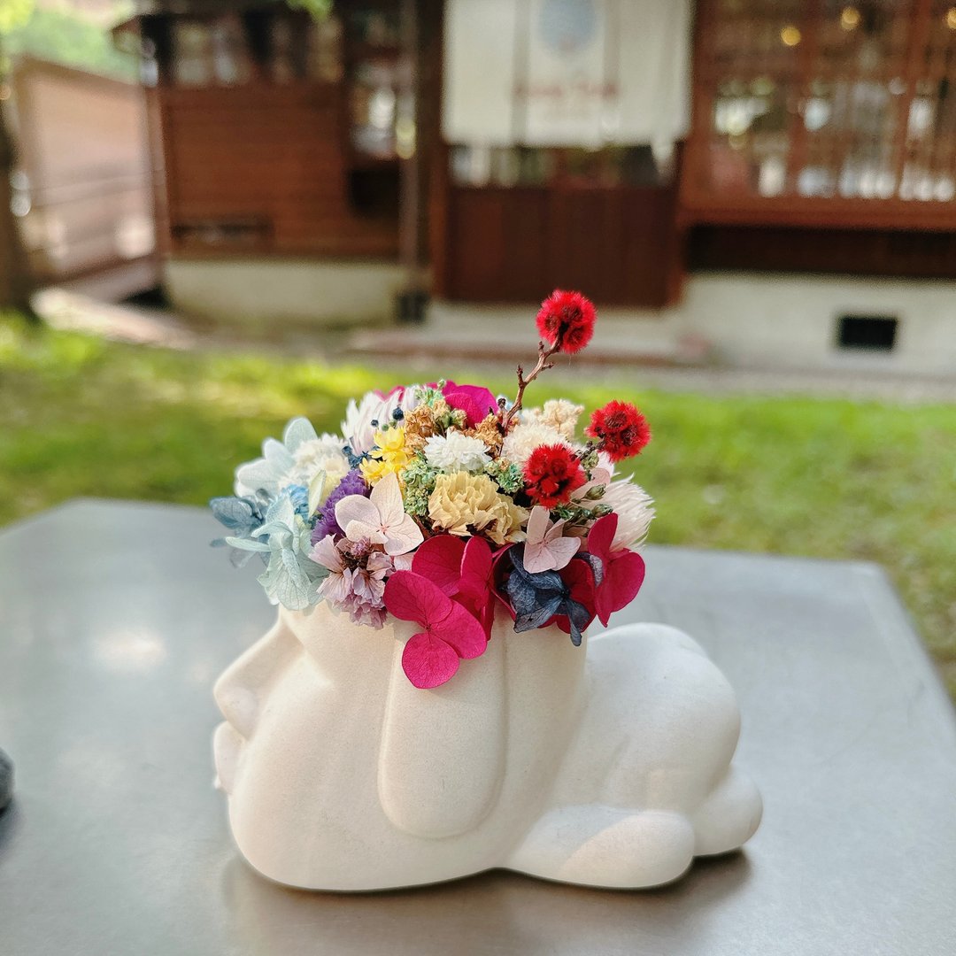 彩虹摩艾 干燥花束 情人节礼物 情人节花束 告白花束 花束 情人节 - 摆饰 - 植物．花 多色