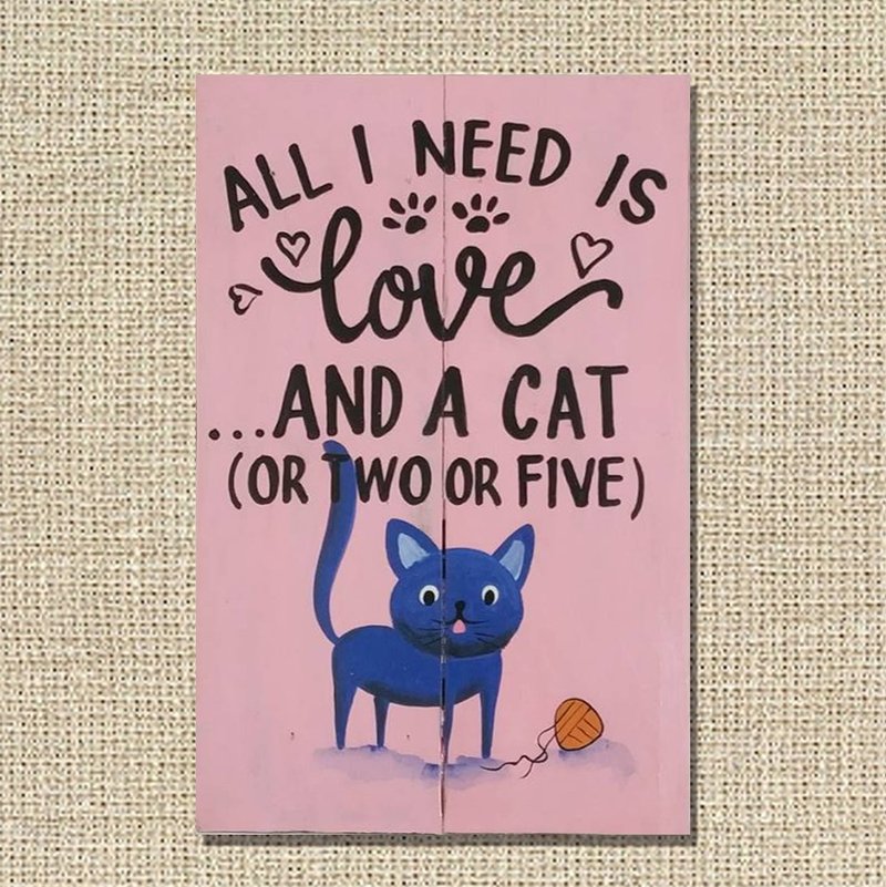 3猫小铺木版画—直接画非印刷品 - 海报/装饰画/版画 - 木头 