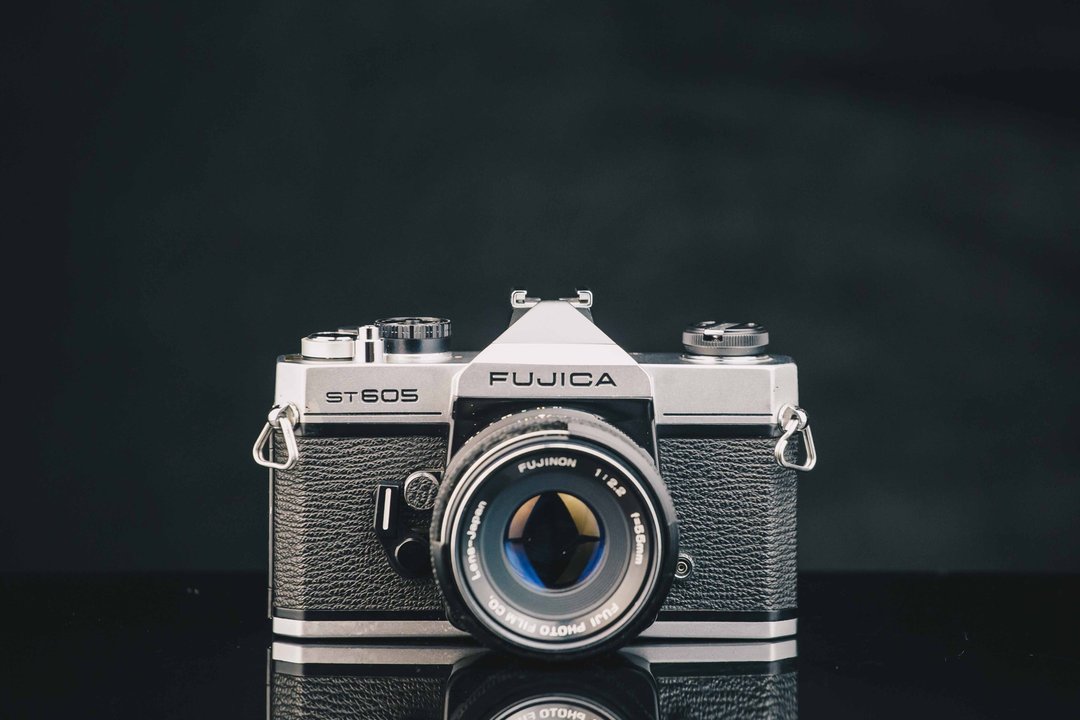 FUJICA ST605+FUJINON 55mm f2.2 #135底片相机 - 相机 - 其他金属 黑色