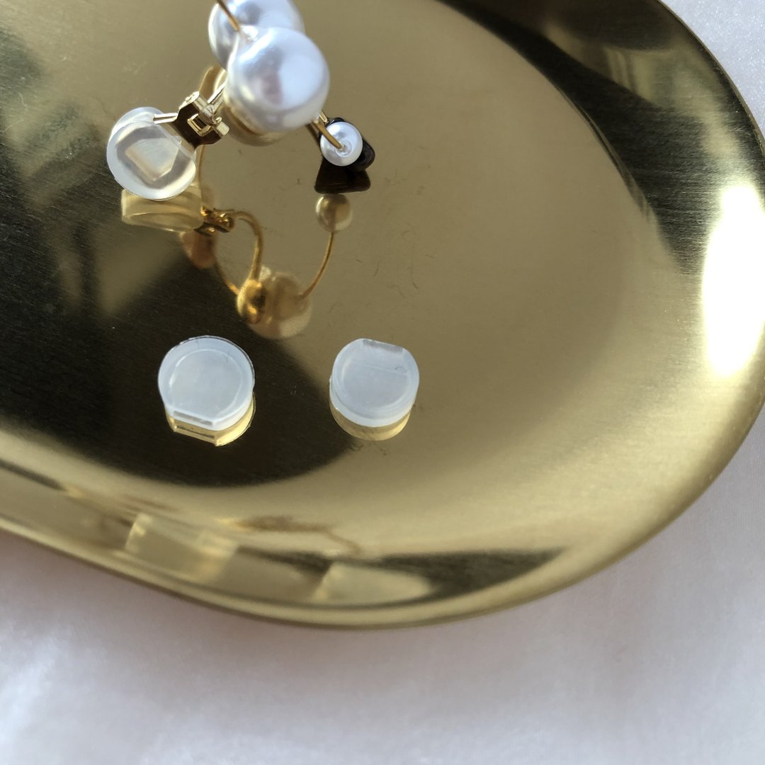 earring pads 3 - 耳环/耳夹 - 硅胶 透明