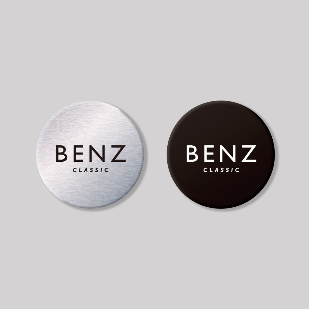 BENZ/CLASIC/圆形/铝牌饰贴 SunBrother孙氏兄弟 - 贴纸 - 铝合金 