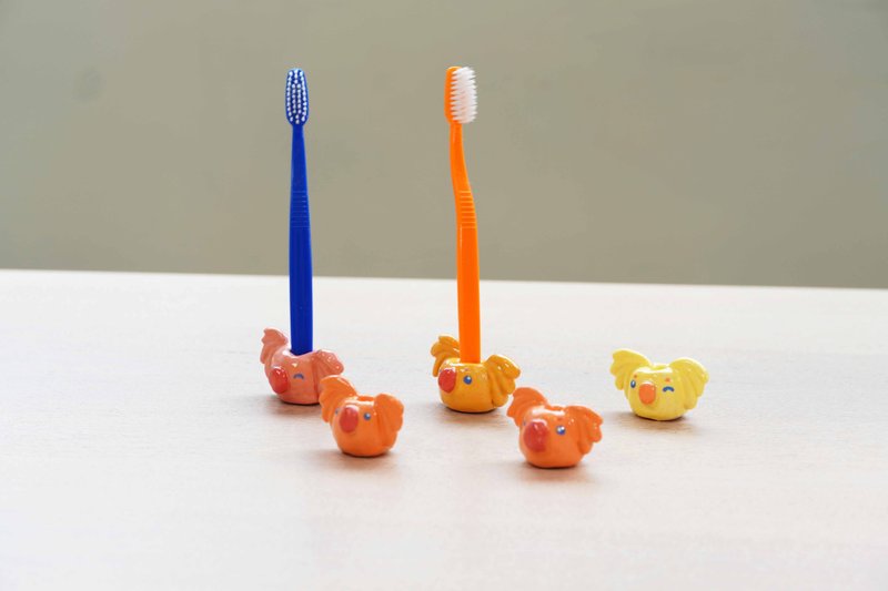 牙刷架 陶器 万用笔架 装饰品 - 摆饰 - 陶 橘色