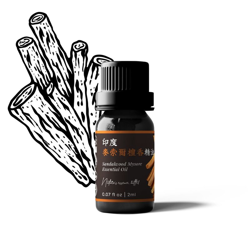 【卡佛香】印度麦索尔檀香精油 - 香薰/精油/线香 - 玻璃 黑色