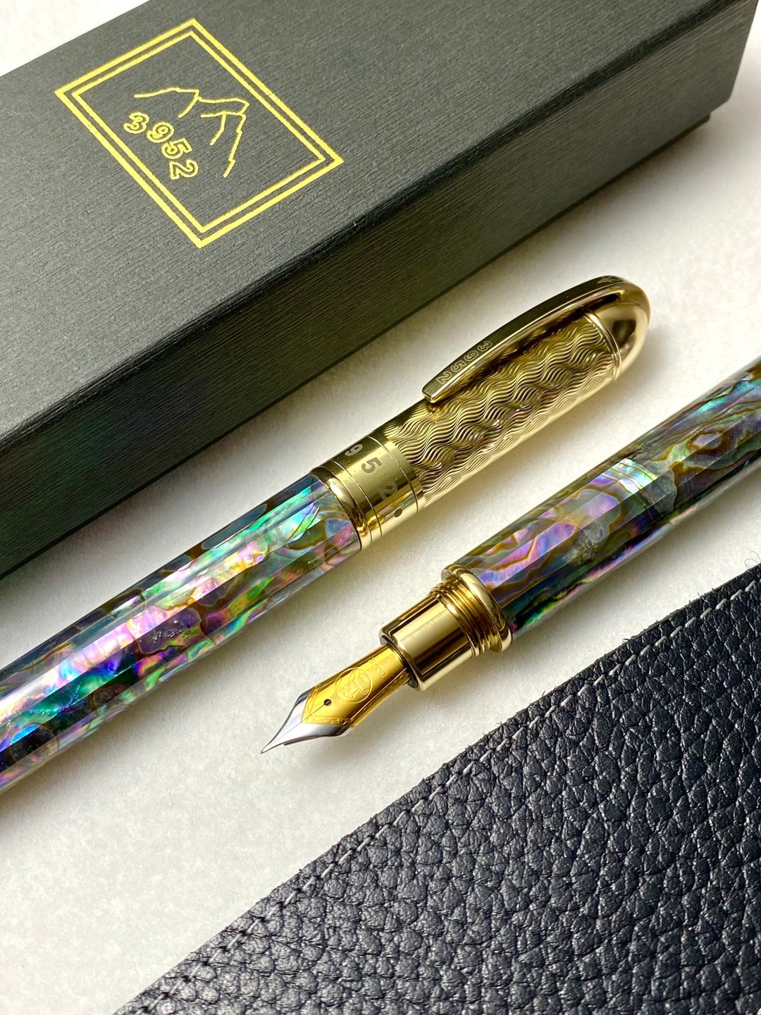 3952 老山羊-CHAIRMAN 严选鲍鱼贝壳 原铜 双色钢尖钢笔 - 钢笔 - 其他材质 