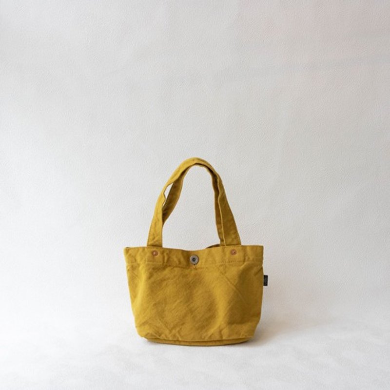 Boat Shaped Tote Bag S [Mustard] (VC-7S) - 手提包/手提袋 - 棉．麻 