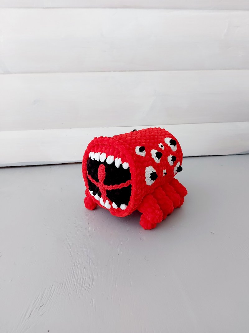 Train Eater SCP plush Horror plush toys  Train eater plush Trevor Henderson - 玩具/玩偶 - 绣线 红色