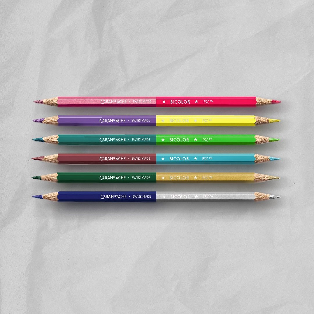 CARAN D ACHE 卡塔尔 Claim Your Style Ed.5 双色色铅笔组 - 其他 - 木头 多色